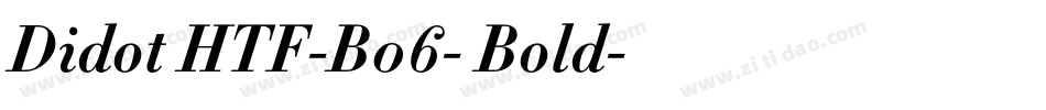 Didot HTF-B06- Bold字体转换